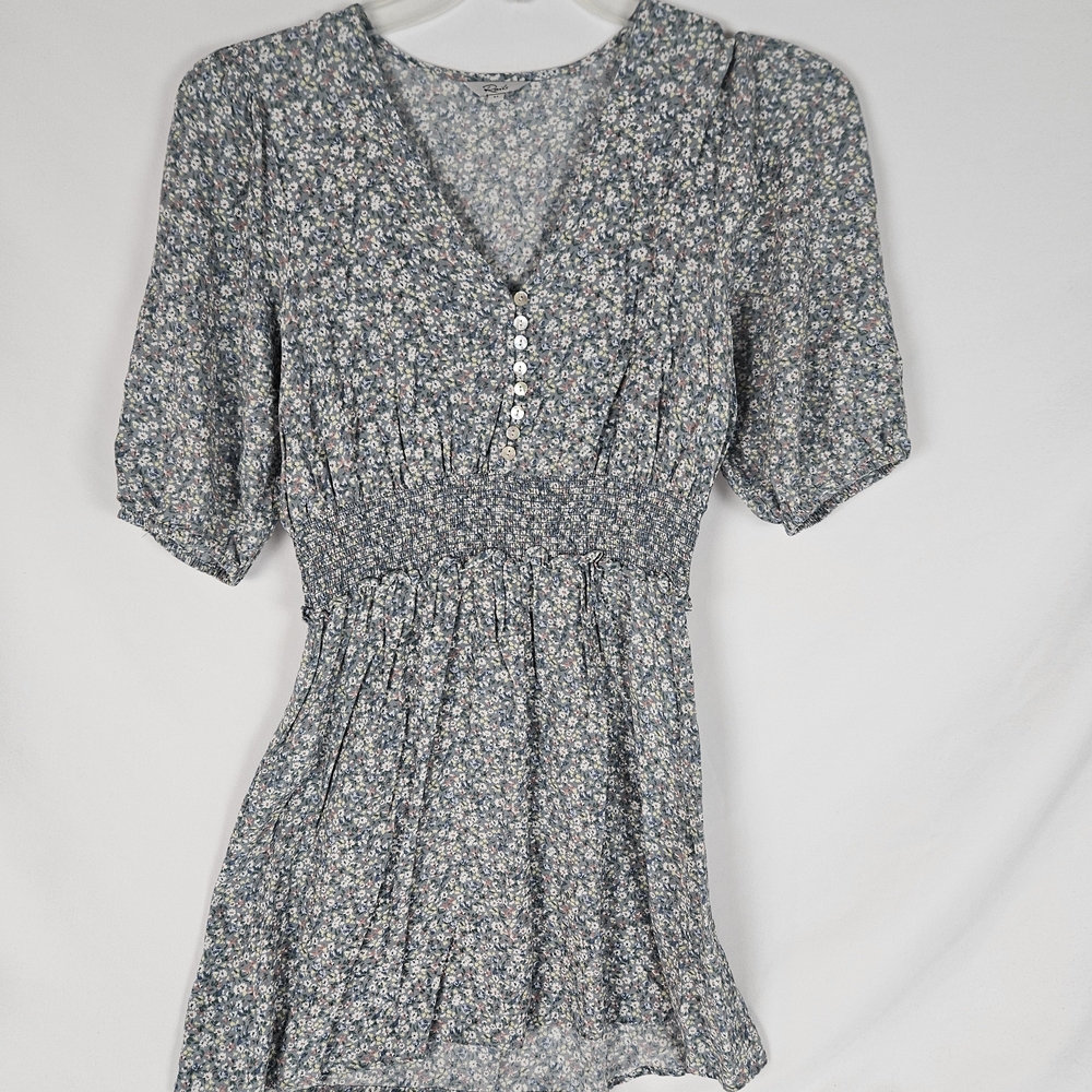 RAILS Sz Medium Blue Floral Print Women's Dress